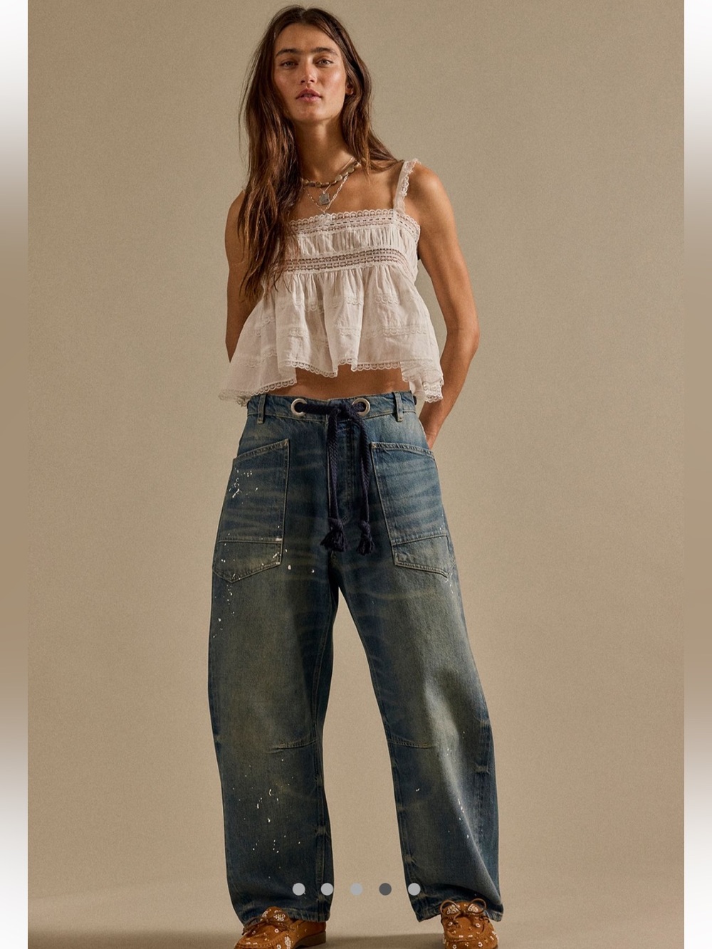 Free People Moxie Barrel Jeans - Picture 2 of 10